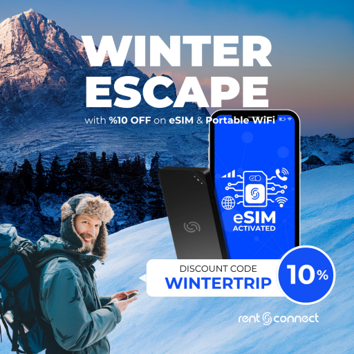 Stay connected on your winter adventures. Get %10 OFF eSIM and Portable WiFi